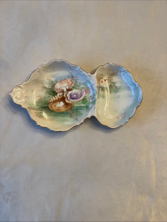 Tressemann & Vogt Other - Stunning! Vintage! T&V Limoges France Sardine Server Sea Life, Shells Tray